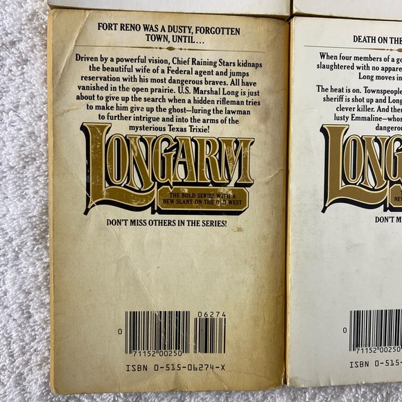 Vintage Longarm Action Western Romance Novel x4 - Picture 9 of 14